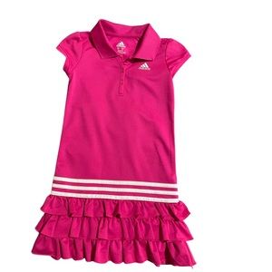 Girls adidas pink tennis dress